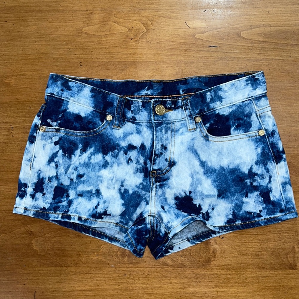 Tory Burch short shorts in acid denim